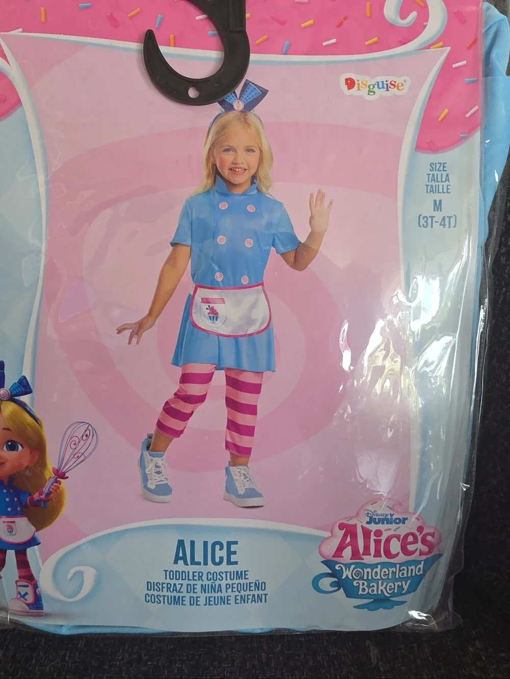 NIP Disguise Toddler M(3T-4T) Junior Alice's Wonderland Bakery Halloween Costume